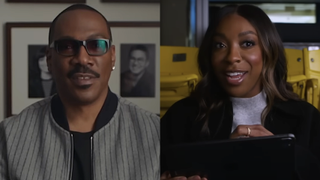 Eddie Murphy and Ego Nwodim in SNL BTS material (side by side)